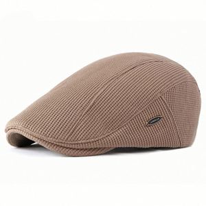 2024 Autumn Winter New Arrival Fashion Women Beret British Vintage Flat Top Cap Knitted Ivy <b>Hat</b> - Product Image 5