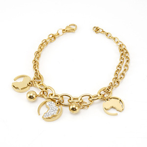 Zogxin Gold <b>Map</b> Charm Bracelet For Women Stainless Steel Jewelry Gift Fashion Accessory - Product Image 5