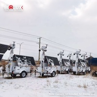 Remolque de Vigilancia Solar Móvil Inteligente con IA, Giratorio 360°, Autoalimentado, con Cabrestante Manual de 7m