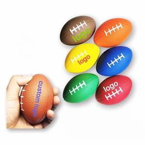 PU American Football Rugby Mini Sport Ball Custom Logo PU Foam Ball Easy Grip Soft Sports Stress Ball Toy Mini PU Foam Footballs