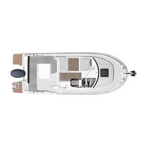 Jeanneau Merry 695 Série 2 - Bateau de pêche de luxe avec coque en PRV et quille de planage, options incontournables, 7,45 m de longueur au mât, 2,54 m de largeur. - Product Image 2