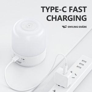 Smiling Shark Outdoor Camping Soft <b>Light</b> Led <b>Usb</b> <b>Rechargeable</b> Desktop Lamp - Product Image 3