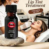 10ml Cairan Merah Oranye Pink Merah Tua Vegan Organik Bersertifikat CE Herbal Sehat Halal Tren Tiktok Semi Permanen Matte Tahan Lama