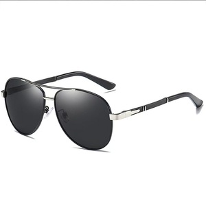 Gafas de sol polarizadas a la moda para hombre, gafas de sol para conductor, gafas de conducción, gafas de sol retro con montura grande de metal - Product Image 5