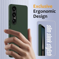 Étui de protection en silicone TPU souple mat de luxe avec coque arrière magnétique pour étuis mobiles Sony Xperia 1 VII