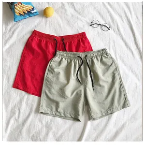 New Coming Recycled Polyester Swim Trunks Custom Logo Solid Color Swimwear Men Beach Shorts Swim Trunks