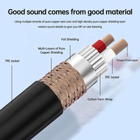 Cable de Extensión de Micrófono XLR Profesional de 3 Pines, Colorido, Chapado en Níquel, PVC, Fabricante OEM ODM