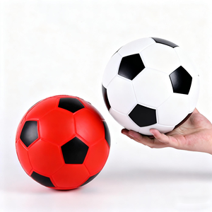 Pelota Antiestrés de Fútbol de Espuma de PU de Alta Calidad, Tamaño Grande de 8 Pulgadas (20 cm), Pelota Deportiva Suave y Apretable, Juguetes para Aliviar el Estrés - Product Image 3