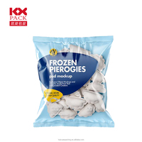 Sacs d'emballage en plastique imprimés pour aliments surgelés, emballage de boulettes, sachets rétractables, sacs de congélation