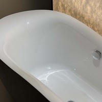 Baignoire balnéo autoportante en acrylique pour thérapie physique, spa à bulles massantes pour salle de bain
