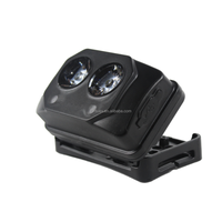 Lampe frontale anti-explosion Lontu 3W LED Spot Flood Light 3 modes d'utilisation Montage sur tête Clip de casquette Casque Utilisation IP66 Étanche