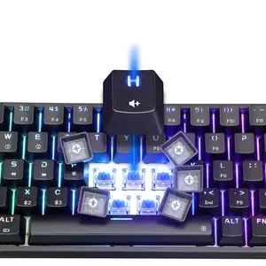 SK68 white 68 keys keyboard mechanical optical switches keyboard wireless gaming 65% small teclado rgb