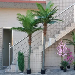 Mini Palma di Cocco Artificiale in Vaso - Palma in Plastica per Decorazione Interna di Negozi <span class=keywords><strong>e</strong></span> Ambienti Commerciali |   Vendita Diretta dalla Fabbrica di Piante Artificiali - Product Image 4