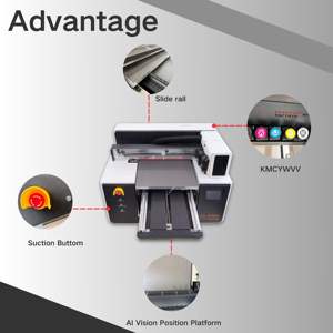 Easy to Operate A2 A3 4060 Xp600 Uv <strong>Flatbed</strong> <strong>Printer</strong> with Ccd Camera Machine Guangzhou Uv Hybrid <strong>Printer</strong> on Bottle - Product Image 2