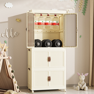 Placards multifonctionnels de <span class=keywords><strong>rangement</strong></span> de vêtements et jouets pour enfants Armoire de <span class=keywords><strong>rangement</strong></span> mobile pour chambre à coucher Organisateur de penderie en plastique avec roulettes - Product Image 4
