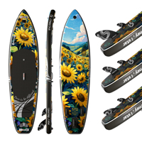 Planche de SUP gonflable ITAOSTAR N26 11'6"x35"x6" en matériau composite PE/PVC/EVA pour lacs et rivières, unisexe, 19,5 kg