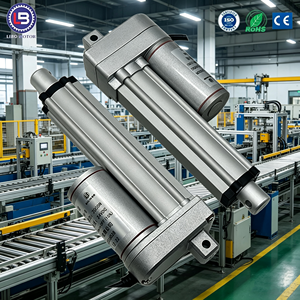 Actionneur linéaire personnalisé 24V à couple élevé, <span class=keywords><strong>moteur</strong></span> électrique CC, tige de poussée, supports de montage IP65, cadre 32mm, pour ventilateur d'appareil électroménager - Product Image 1