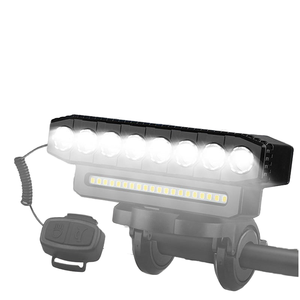 Luz delantera LED de alto brillo para bicicleta, bocina de alto Decibelio, conducción nocturna, iluminación para bicicleta de montaña al aire libre, fuente de alimentación, batería - Product Image 1