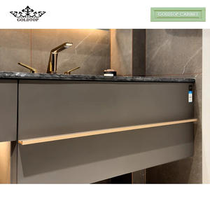 Gabinete de Baño Moderno Color Café Cálido Goldtop Unlock Secret Romance - Diseño Modular Ecológico y Duradero para Uso en Hoteles - Product Image 4