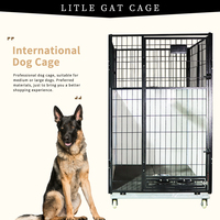 Hot Sale Metal Square Tube Hunde kiste-Hochleistungs-Eisen-Stahl-Zwinger für große Hunde