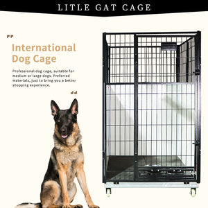 ลังสุนัขเหล็กสี่เหลี่ยมท่อโลหะสำหรับสุนัขขนาดใหญ่ - Product Image 2