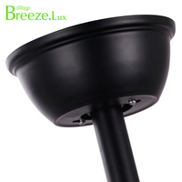 Breezelux 42 ''/48'' LED Luz de ventilador de techo de estilo tradicional con 3000 + 4200 + 6000K Control remoto retráctil para Baño