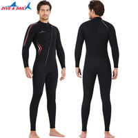 DIVE & SAIL Brust reiß verschluss Neopren 3mm Herren Ganzkörper Tauchen Nass anzug Winter Warm Schwimmen Schnorcheln Surfen Neopren anzug