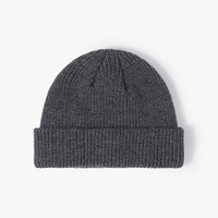 Chapeau d'hiver de pêcheur en cuir tissé personnalisé Bonnet en acrylique vierge à manchette courte