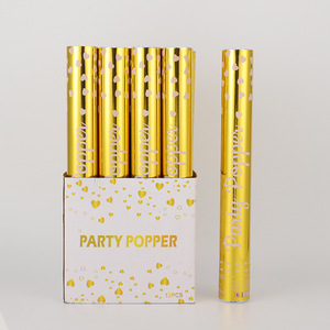 Nouveau Design Rose Golden <span class=keywords><strong>Party</strong></span> <span class=keywords><strong>Popper</strong></span> Festival Célébration Confettis Cannon Main Twist Feux D'artifice Anniversaire Fête De Mariage - Product Image 3