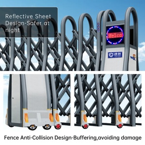 Latest Automatic Sliding Retractable Folding <b>Gate</b> Aluminum Electric Main <b>Gate</b> Design with <b>Remote</b> <b>Control</b> Factory Direct - Product Image 2