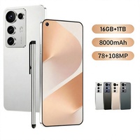 Smartphone S26 Ultra 5G 6,8 pouces 144Hz Android 15 16 Go 1 To Stylet intégré Appareil photo 108MP 8000 mAh
