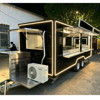 Remolque de Cocina Personalizable, Camioneta de Venta de Pizza, Horno de Leña, Remolque Móvil de Comida de Pizza