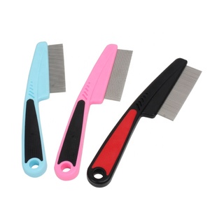 工場卸売ブリスターカード包装 ペット用シラミ・ノミ取りコーム（持ち手付き） - Product Image 2