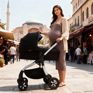 Супер популярная Складная портативная коляска/детская коляска/багги, Новое поступление, удобная детская коляска, сделано в Китае, EN1888-2 стандарт - Product Image 2