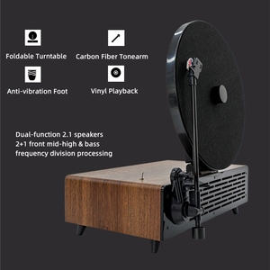 Fabricant Vente en gros Gramophone <span class=keywords><strong>vertical</strong></span> unique 33/45/78 tr/min Hi-Fi BT LP Tourne-disque vinyle - Product Image 4