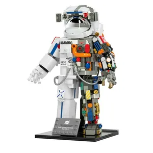 JIAQI Breaking Dawn Astronauten Bildung Baustein Set DIY Kleine Partikel Kunststoff MOC 3D Puzzle Block Spielzeug für Kinder