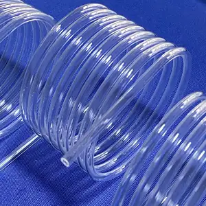 HUOYUN Customized Heat Resistance Coiling Transparent Helical Pipe Spiral Quartz Tube Clear Quartz Coil glass