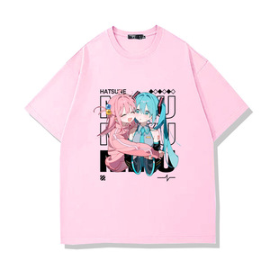 เสื้อยืดแขนสั้นผ้าฝ้ายลาย Lonely Rock Poky Sauce สำหรับผู้ชาย ทรงหลวม ไหล่ตก เสื้อครึ่งแขนสำหรับฤดูร้อน - Product Image 3