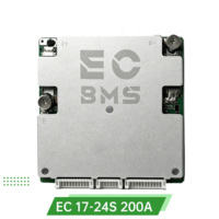 Système de gestion de batterie intelligent EC BMS 200A 13S-24S avec équilibrage intelligent pour batteries LiFePO4 8S 24V, avec carte PCB en aluminium pour l'énergie