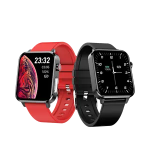 Montre connectée E86 pour Android et ISO, bracelet électronique, avec moniteur de fréquence cardiaque, d'activité physique, ECG, pour téléphones Android et ios, prix d'usine