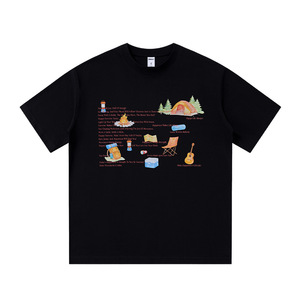 เสื้อยืดพิมพ์ลาย Camping Direct Spray รุ่นใหม่ประจำฤดูร้อนปี 2026 แบรนด์สุดฮิต สไตล์เรโทร ผลิตจากผ้าฝ้ายแท้ - Product Image 2