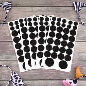 Círculos de fieltro autoadhesivos para manualidades y disfraces de Halloween, 160 piezas, negro o blanco - Product Image 6