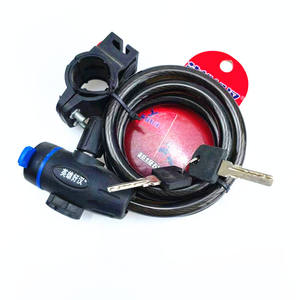 Antivol de vélo Heroic Good Man avec câble en maille et support, sécurité à clé pour VTT, en métal noir durable - Product Image 3