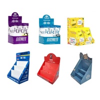 High Quality Portable Foldable Flat Pack Ready Recyclable Paper Display Box Matt Finish Varnish Surface for Mall Supermarket