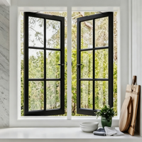 Fenêtre coulissante en aluminium sur mesure avec verre trempé et moustiquaire, coupe-vent, moderne, pour la maison et le bureau