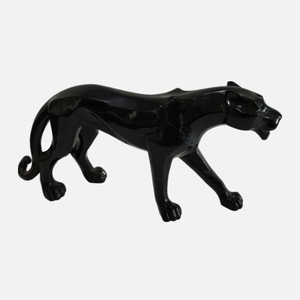 Antique Large Black <strong>Resin</strong> Walking Leopard Home Animal <strong>Panther</strong> Decor Sculpture Animal Figurine Polyresin Leopard <strong>Statue</strong> - Product Image 1