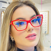 Gafas de Sol Cat-Eye 869 con Protección Anti-Luz Azul para Mujer, Montura Completa que Estiliza el Rostro, Estilo Influencer