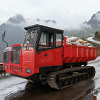 Rubiote Mini-dumper sur chenilles 12 tonnes tout-terrain, moteur diesel Yanmar, haute efficacité pour travaux de génie civil