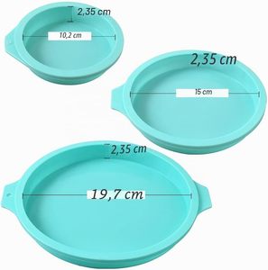 Moule à gâteau en silicone de qualité alimentaire pour la cuisson, résistant à la chaleur, moule à crêpes, moule à tarte - Product Image 2
