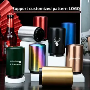 RTS paslanmaz çelik yarı otomatik mıknatıslı şişe açacağı gravür baskı logosu çevre dostu Modern tasarım Bar KTV promosyon kullanımı için - Product Image 4